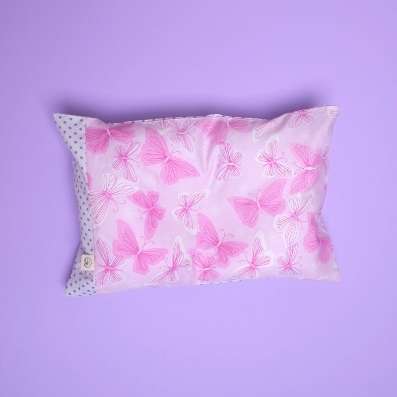 Anti-flat head pillow Pink Butterfly