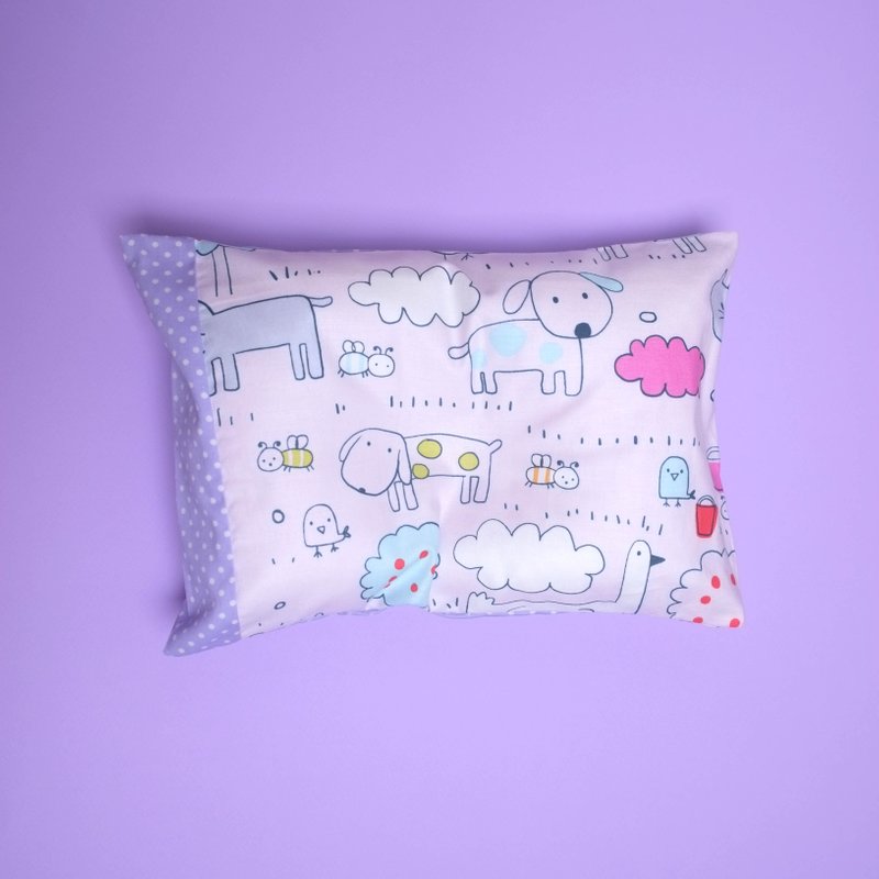 Anti-flat head pillow Whimsical World Purple