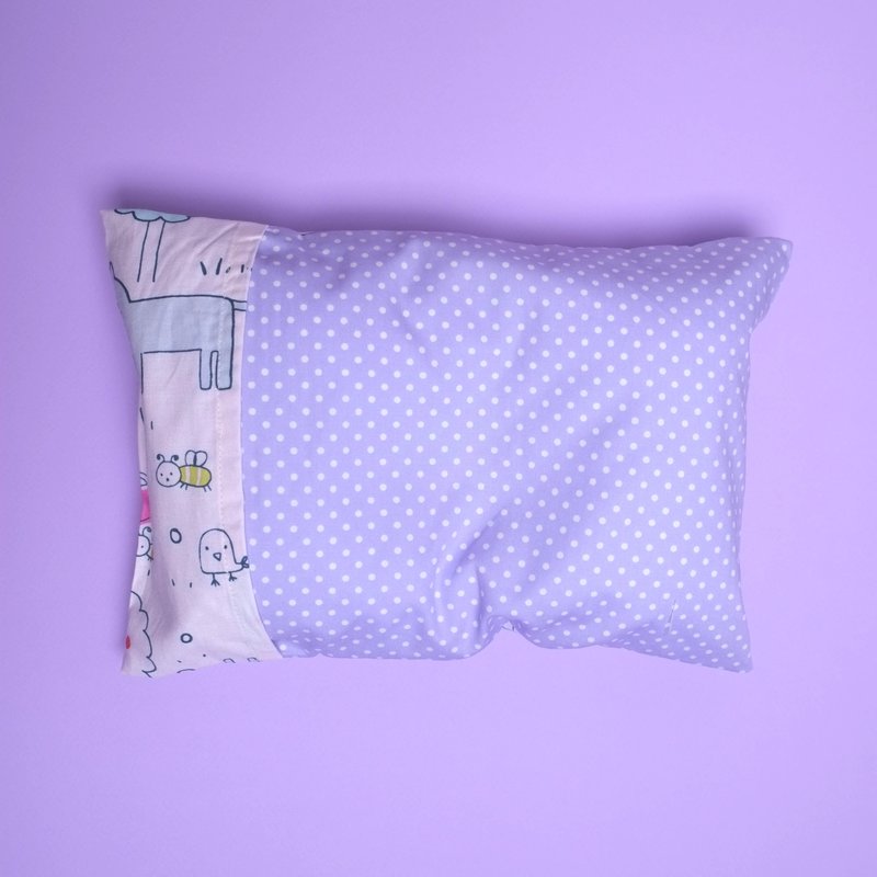 Anti-flat head pillow Whimsical World Purple