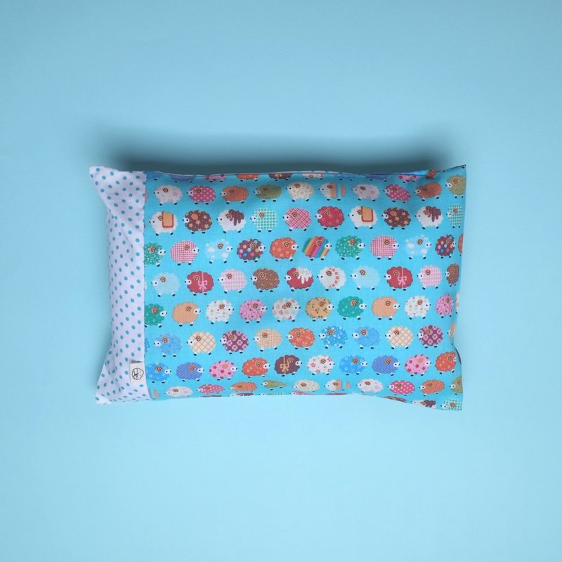 Anti-flat head pillow Cute little baa baa- Turquoise