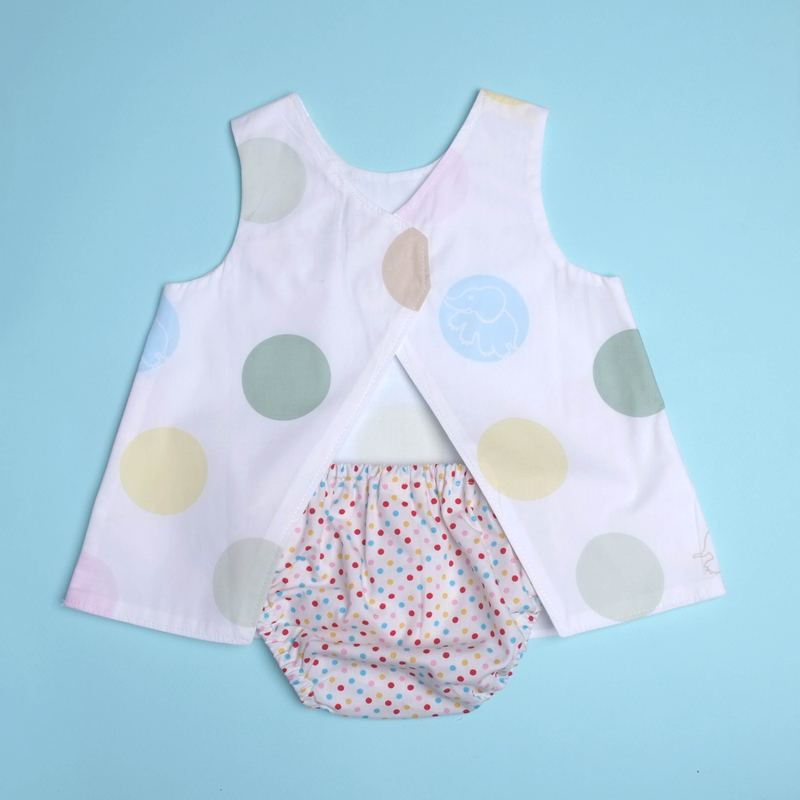 Rach's Reversible - Playful Elephant With Bloomers