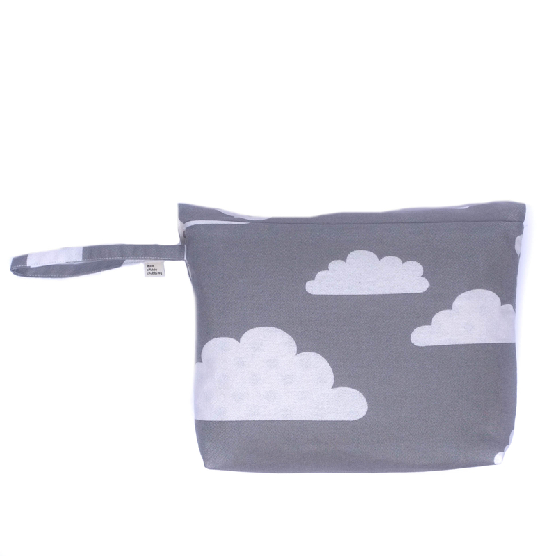 Grey Clouds Diaper Wallet