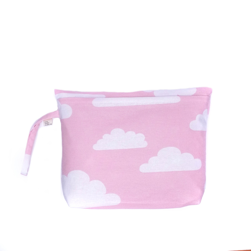 Pink Clouds Diaper Wallet