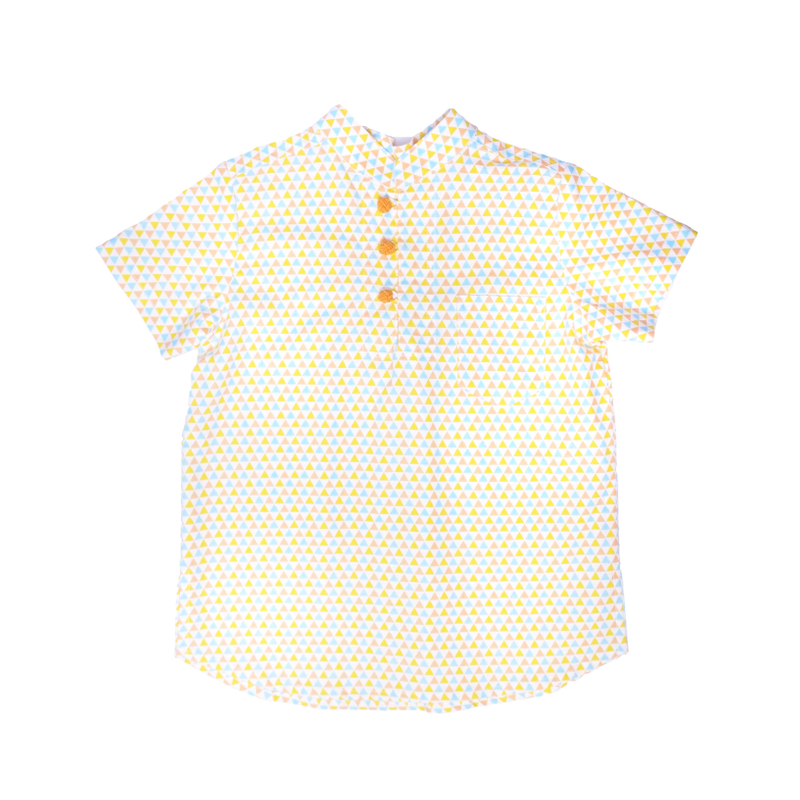 Triangle Pastel Mandarin Shirt
