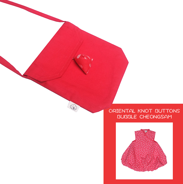 Kampong Hues'17 Specials- Five Stone Sling Bag (Red) 