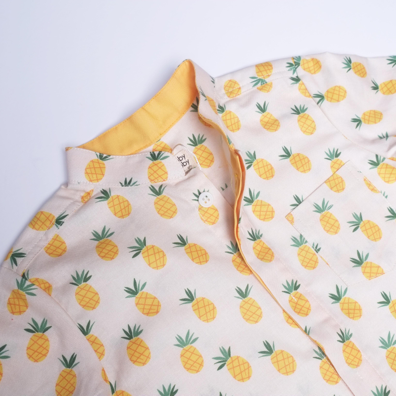 Pineapples! Mandarin Shirt