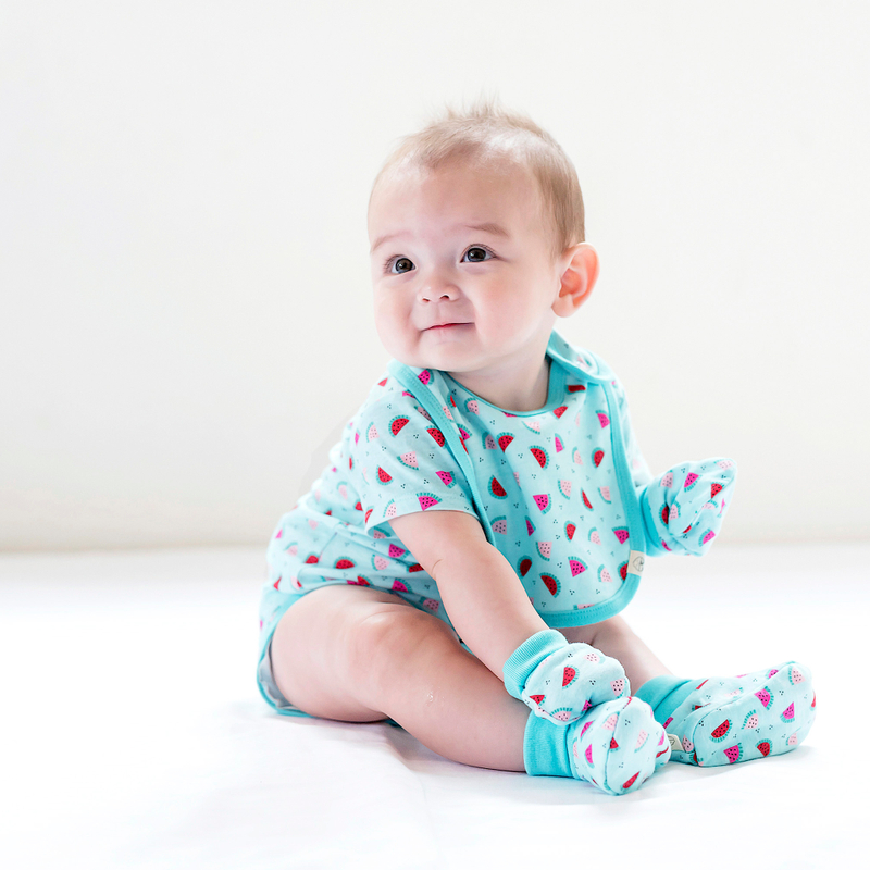 Baby Layette- Teal Watermelons 