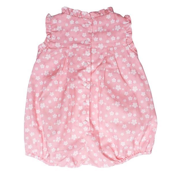 Baby Girl's Ruffles Romper - Baby Pink Sakura 