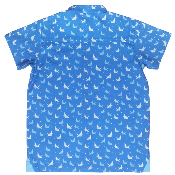 Boy's Tri-Tip Shirt - Blue Papercranes