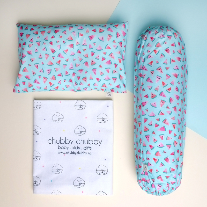 Two is better than one bundle- Pillow & Bolster Teal Watermelons
