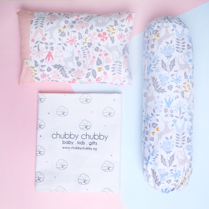 Two is better than one bundle- Pillow & Bolster Enchanted Forest Mix