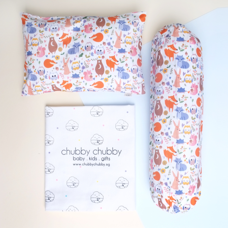 Two is better than one bundle- Pillow & Bolster Forest Buddies