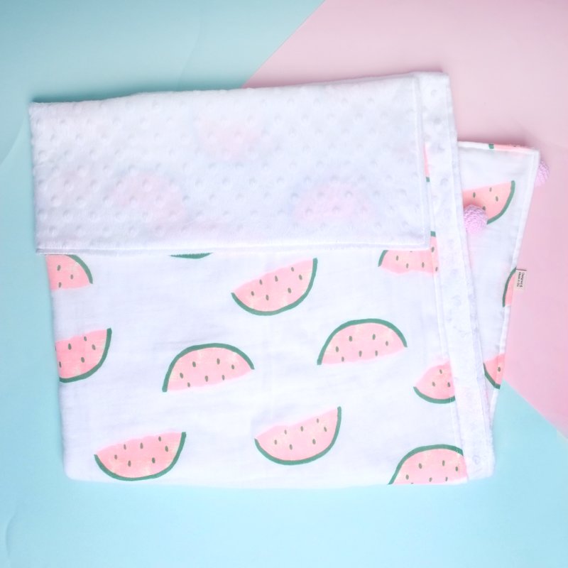 Minky Baby Blanket- Sweet Watermelons