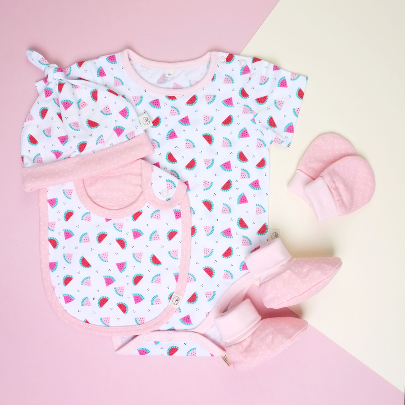 Baby Layette- Pink Watermelons