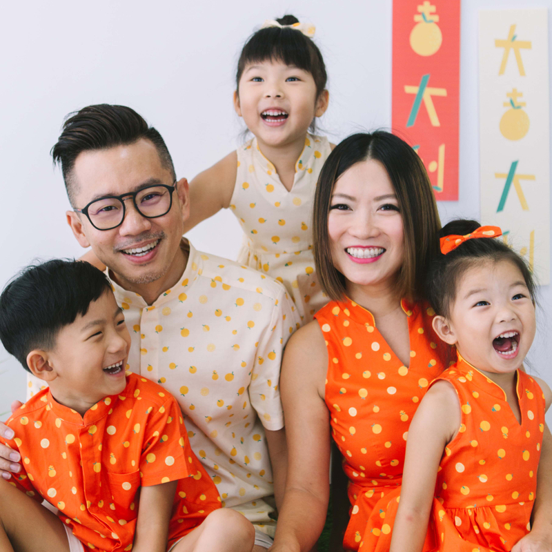 Daddy's Mandarin Collar Shirt - Ji-Oranges Beige 