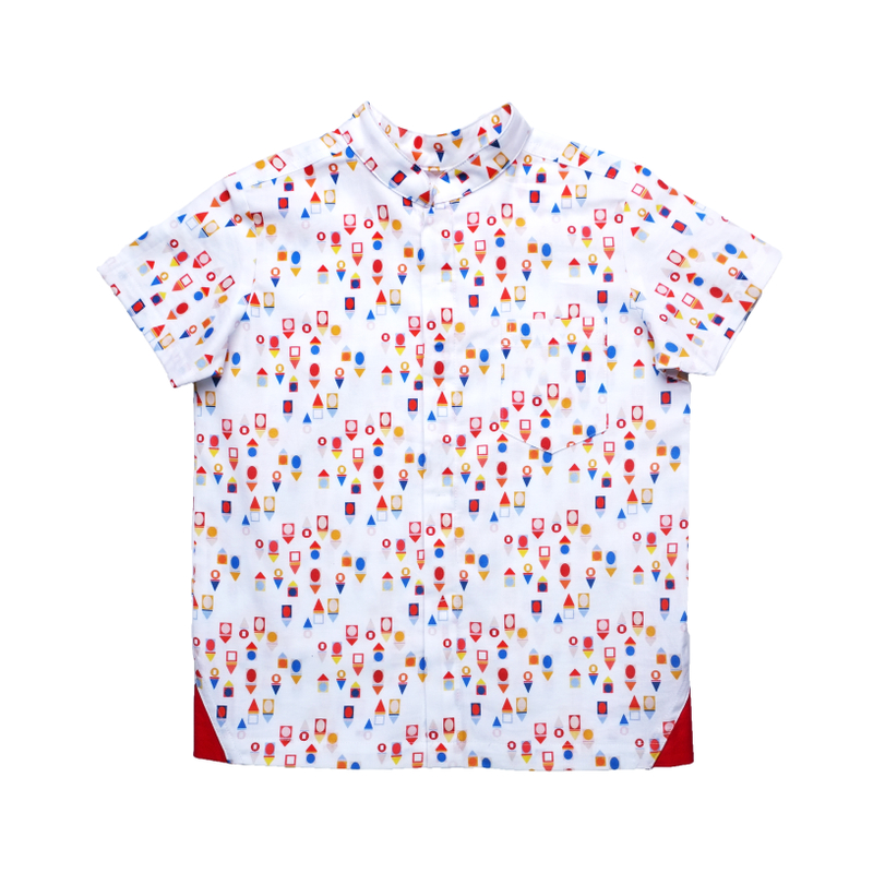 Boy's Mandarin Shirt - Togetherness 