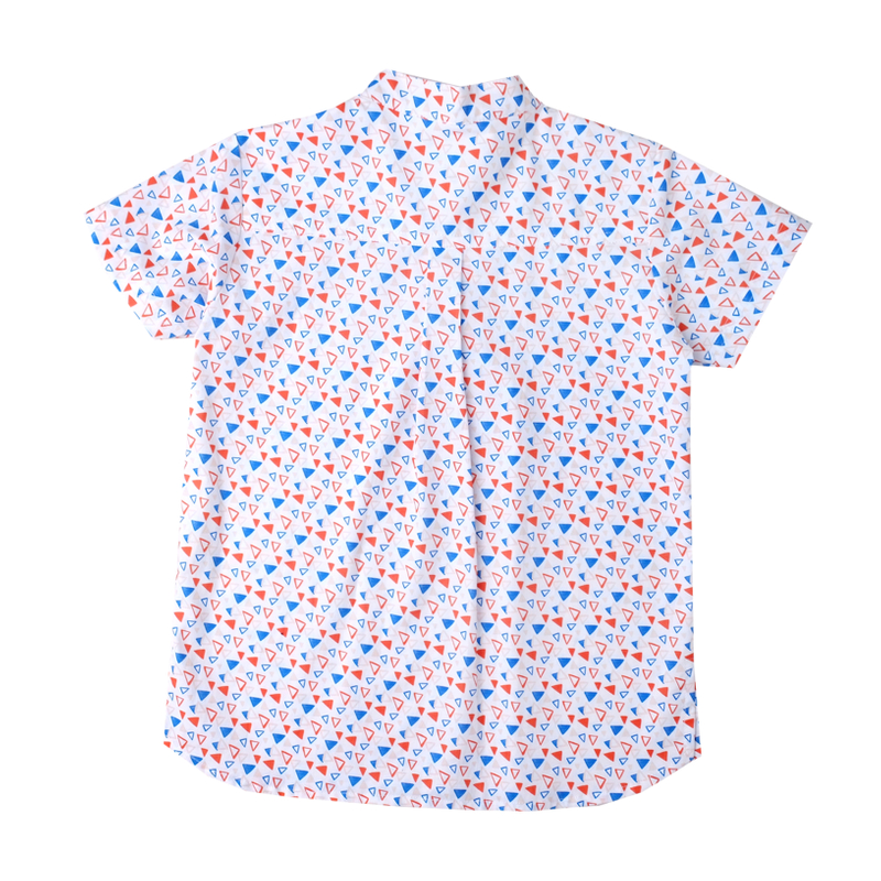 Boy's Knot Shirt - Joyful Triangles 