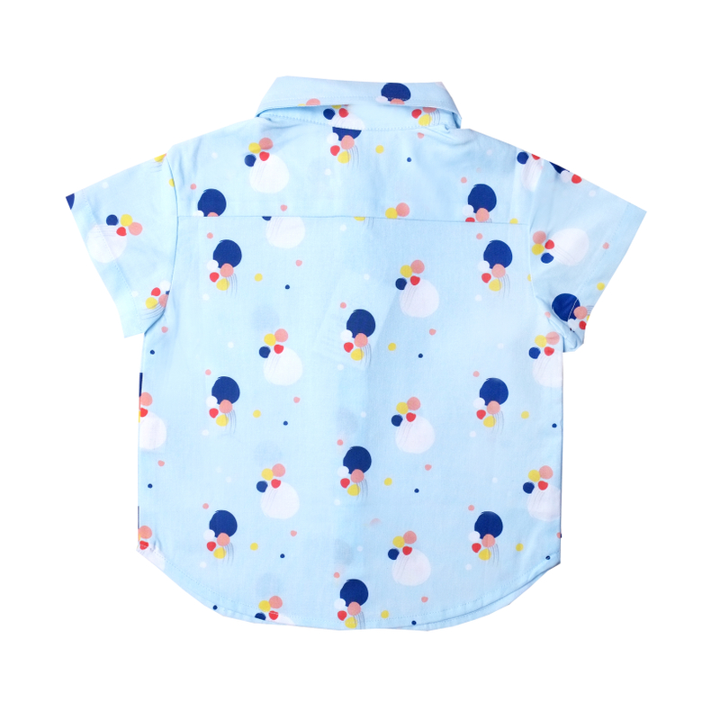 Blue Confetti Boy Shirt