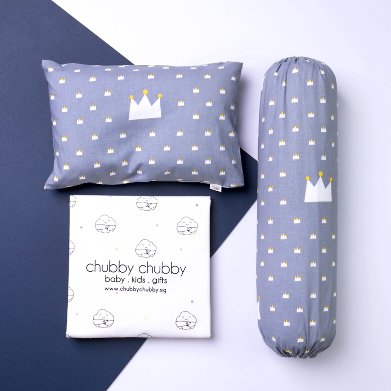 Two is better than one bundle- Pillow & Bolster Crown Prince Grey