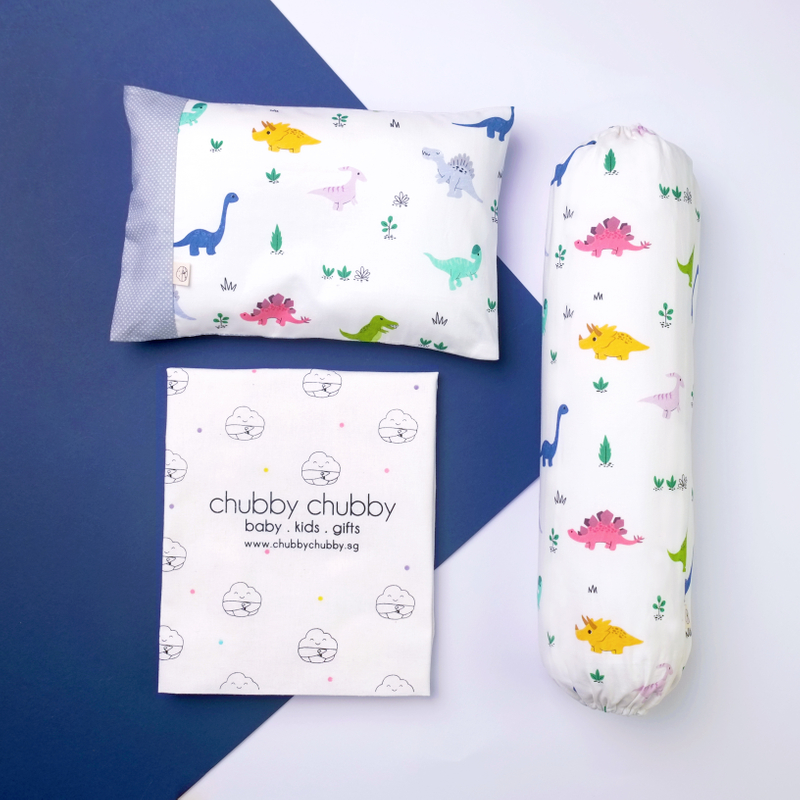 Two is better than one bundle- Pillow & Bolster Crayon Dinosaurs
