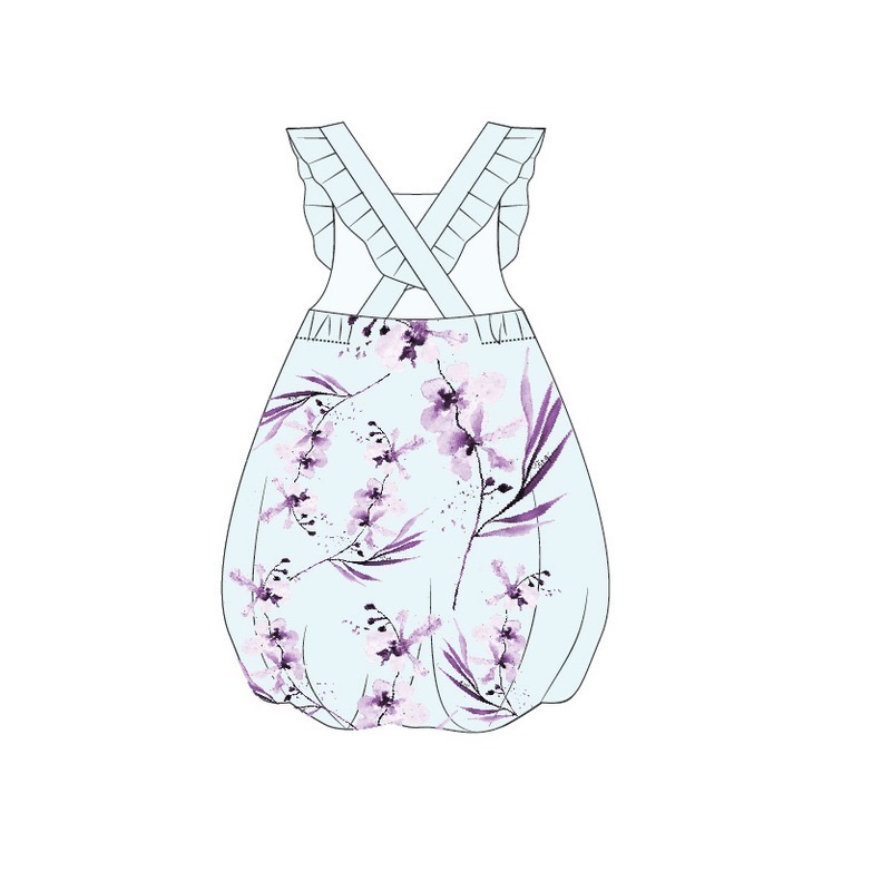 Tanglin Orchid Flutter Sleeves Bubble Dress - Mint
