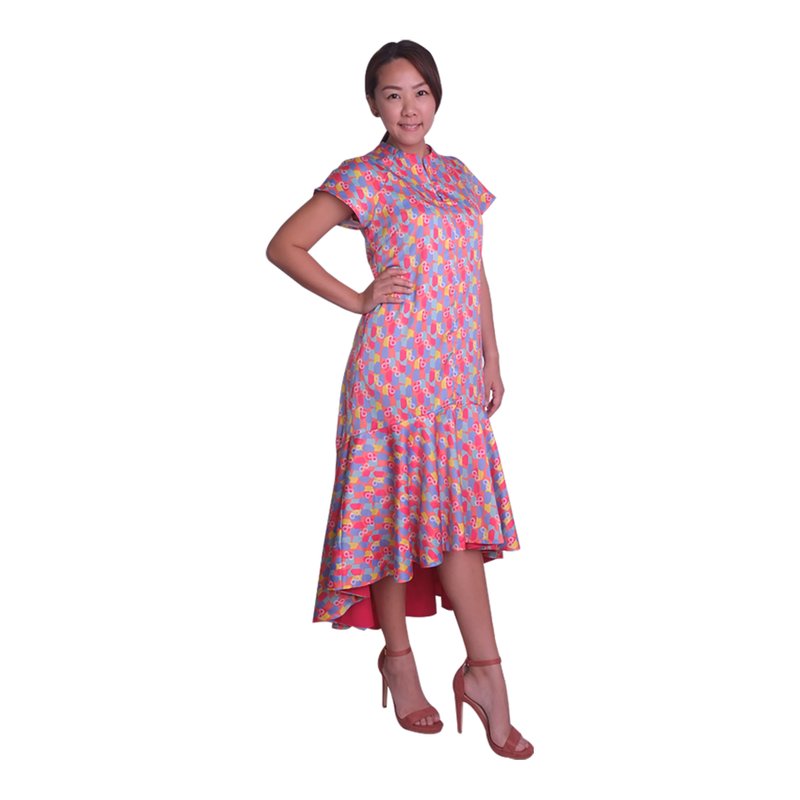 Mommy's Flowy Dress - Colorful Infinity Huat