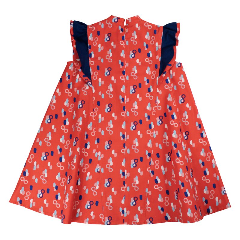 Flutter Flare Cheongsam - Red Infinity Huat