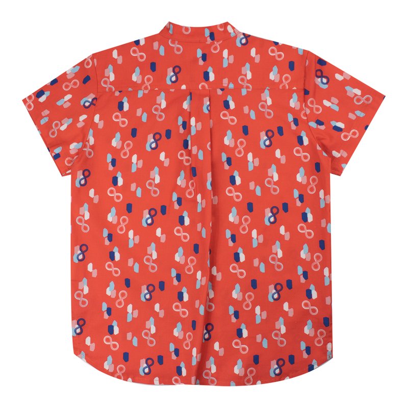 Boy's Knot Shirt - Red Infinity Huat