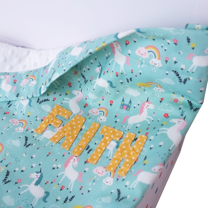 Minky Baby Blanket- Unicorn Dreams