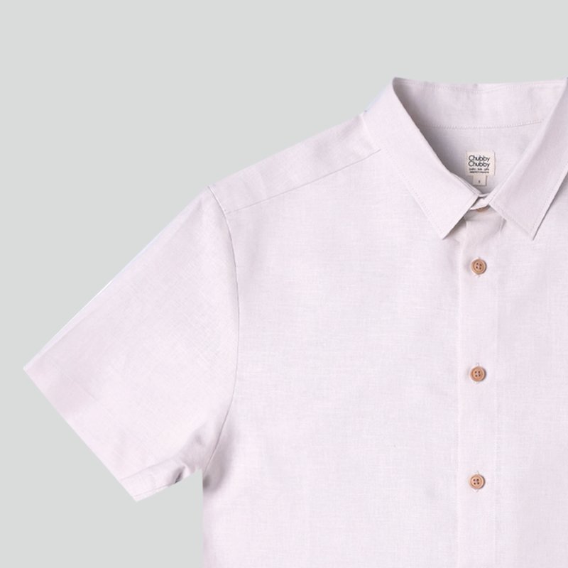 Men's Hexa Linen Shirt- Beige
