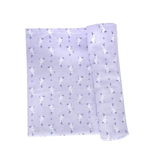 Swaddle Baby Blanket- Lilac Bunnies