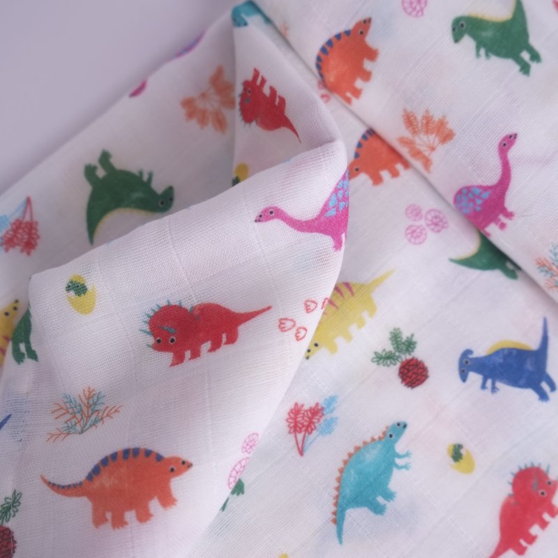 Swaddle Baby Blanket- Crayon Dinos