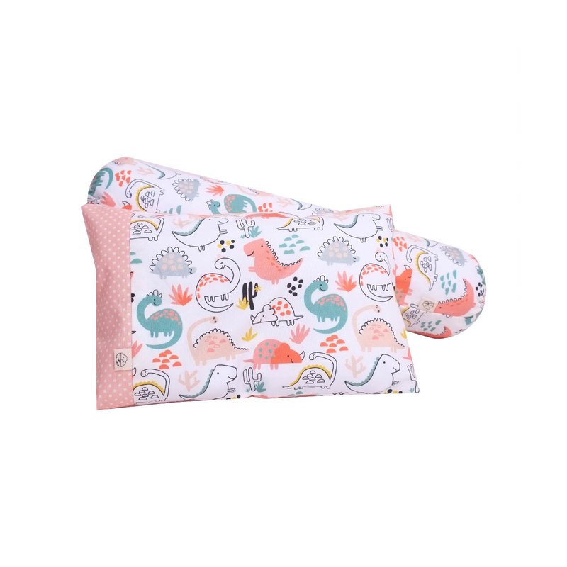 Two is better than one bundle- Pillow & Bolster Cute Baby Dino Pink